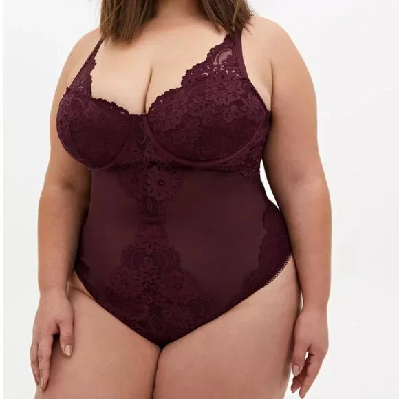 NWT Torrid Lace Piece Bodysuit - Picture 2 of 6